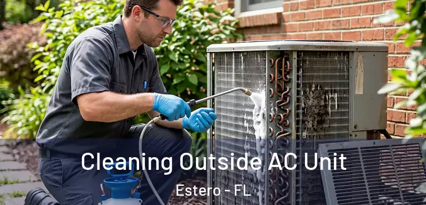 Cleaning Outside AC Unit Estero - FL