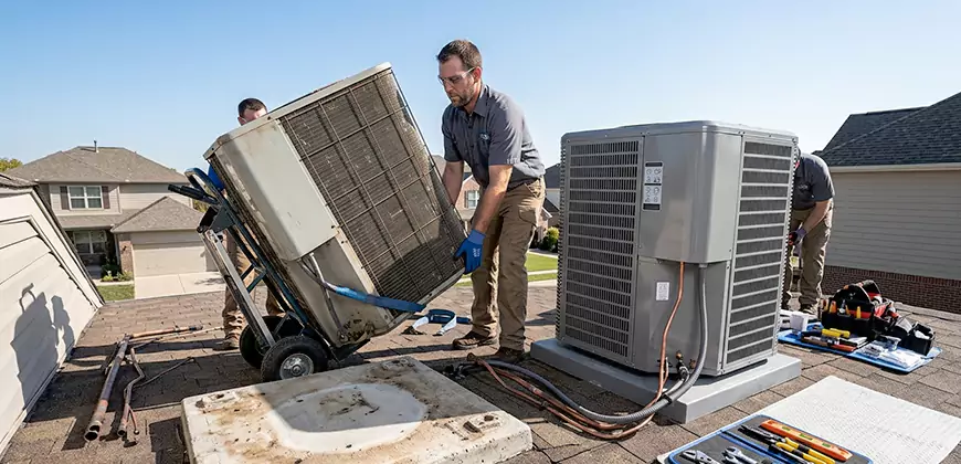 Emergency Air Conditioning Unit Swap in Estero