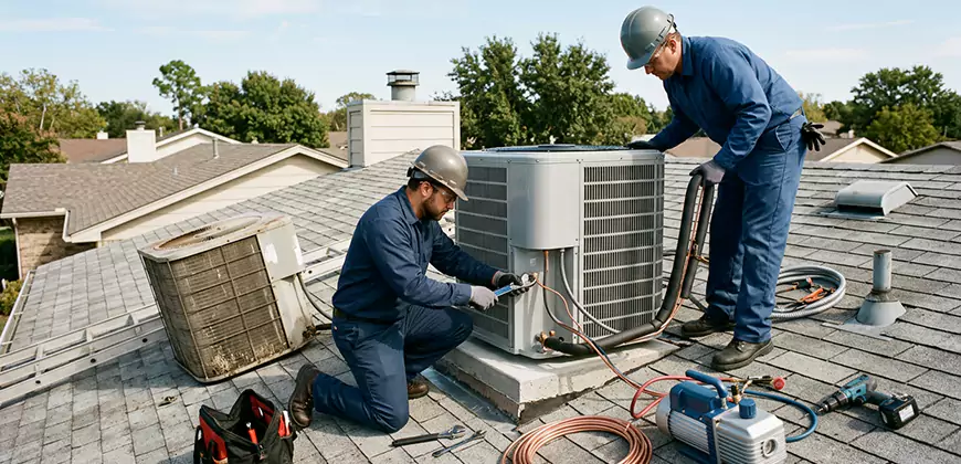 High-Efficiency Condenser Installation in Estero